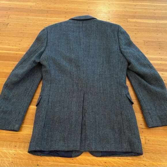 Witty Brothers Vintage Blue/White Plaid Tweed Blazer Suit Jacket - Picture 4 of 8